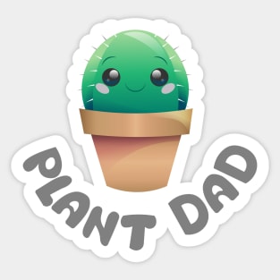 Plant Dad Cactus Sticker